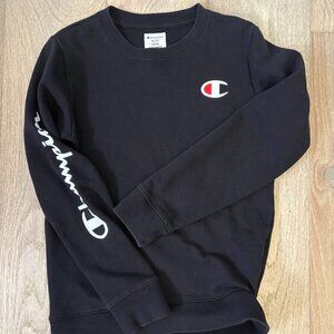 Youth Champion Crewneck Sweatshirt Black